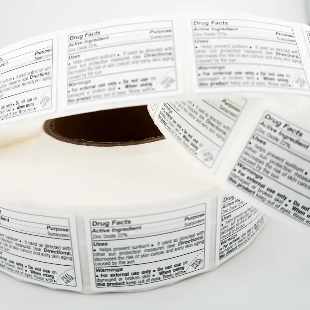 peel and reveal label