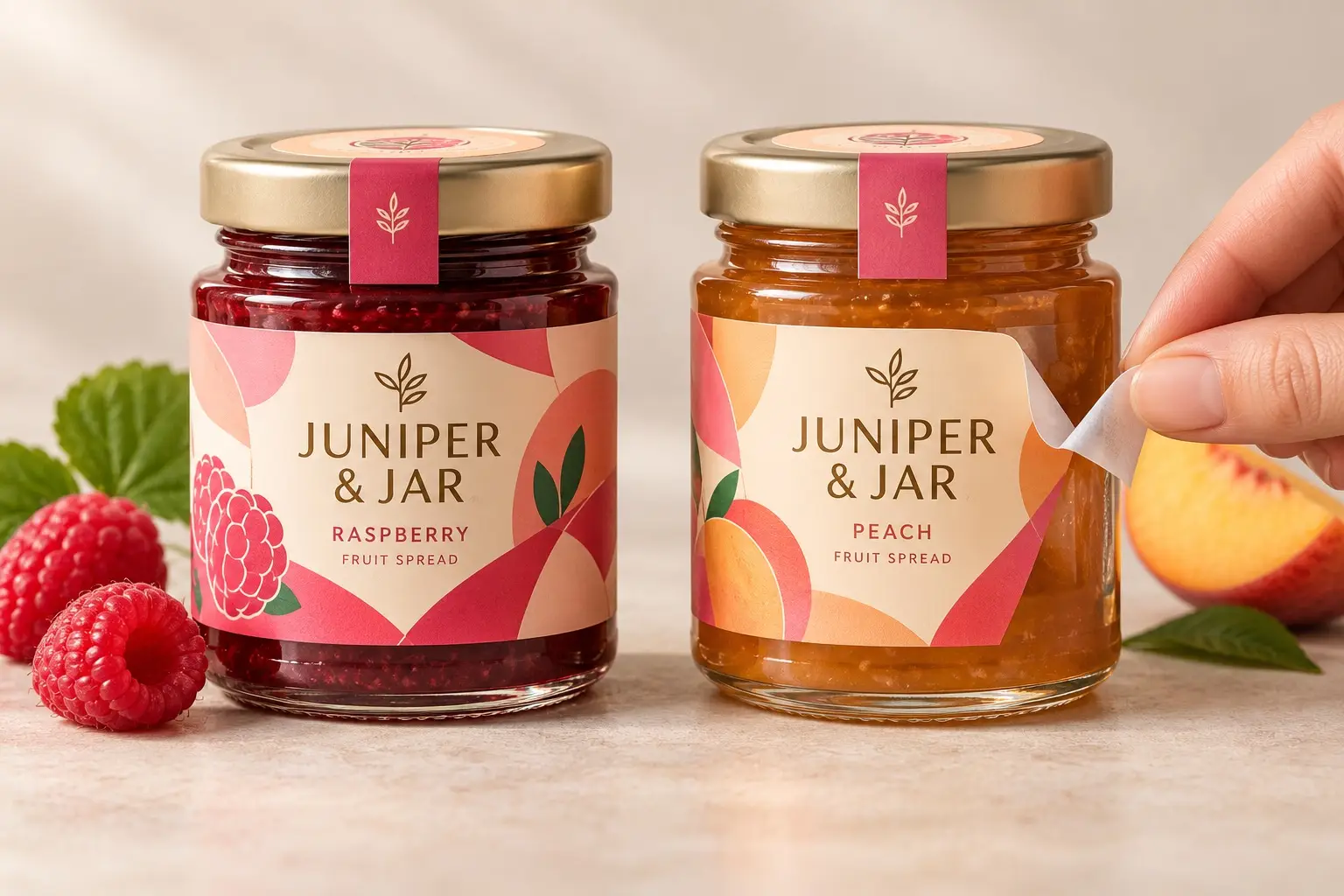 Illustrative fictional JUNIPER & JAR packaging concept