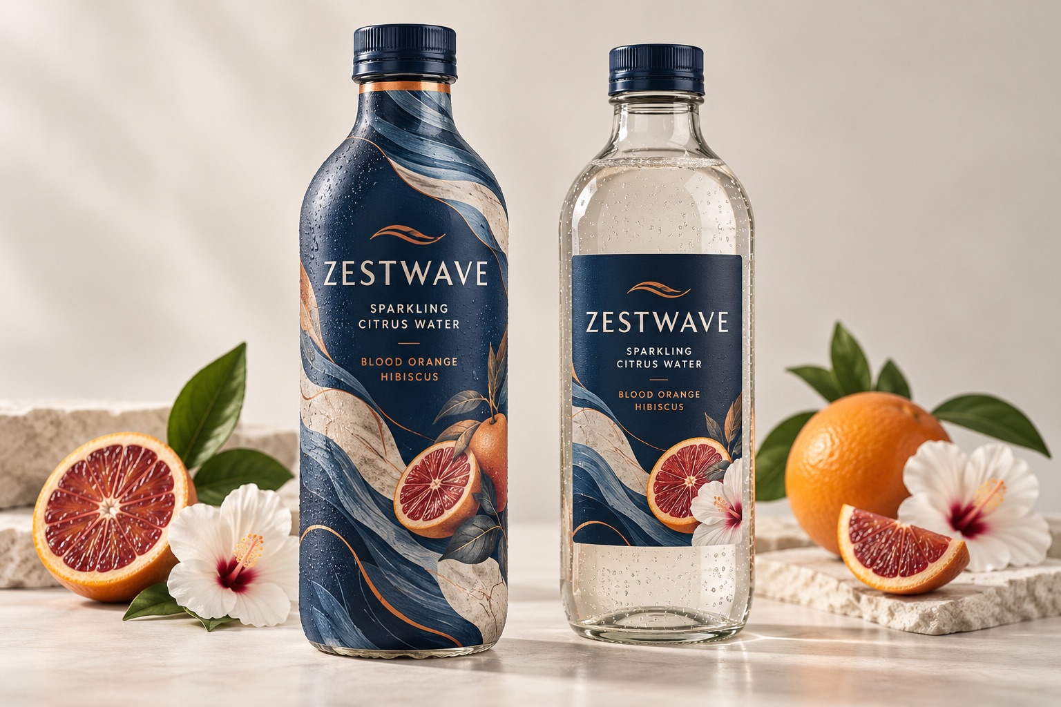 Illustrative packaging concept: Shrink Sleeves vs. Pressure-Sensitive Labels