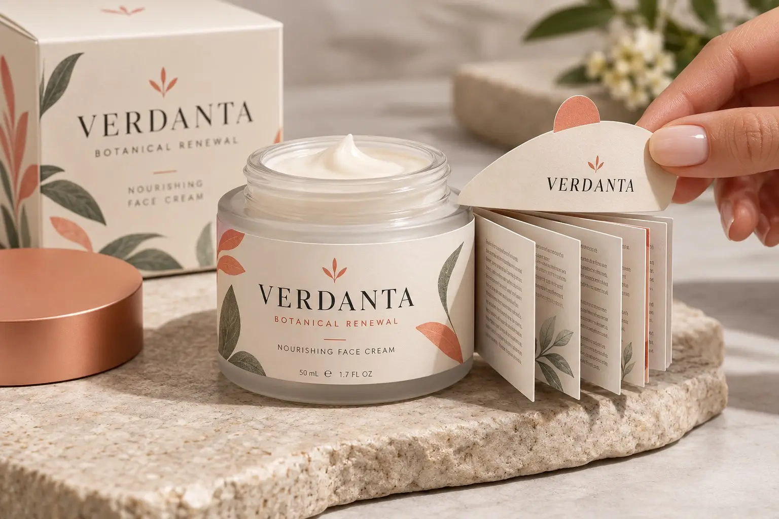 Illustrative fictional VERDANTA packaging concept