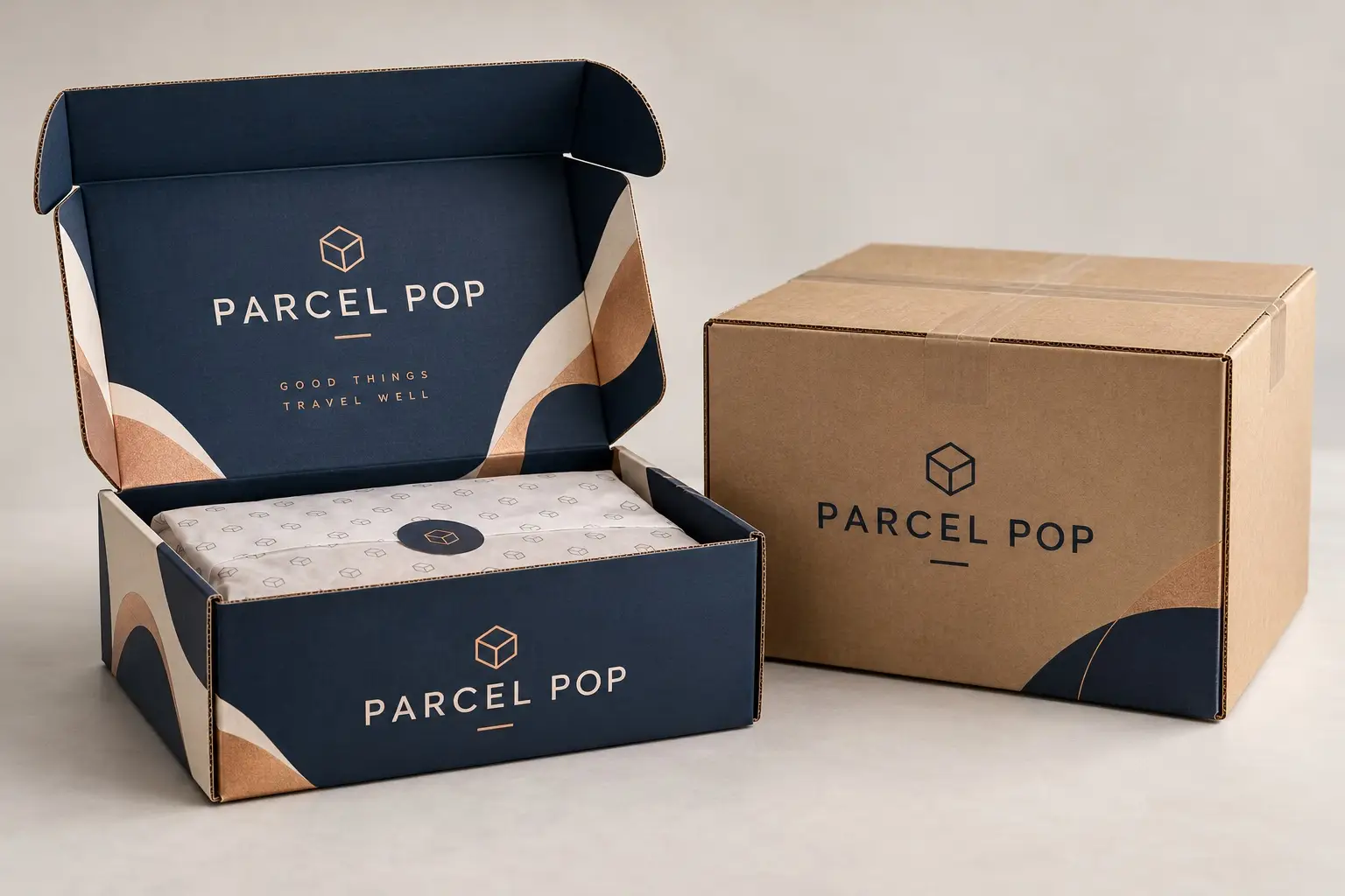 Illustrative packaging concept: Mailer Boxes vs. Shipping Boxes: Choosing the Structure