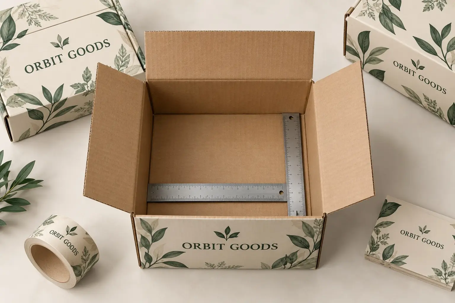 Illustrative packaging concept: How to Measure a Custom Corrugated Box